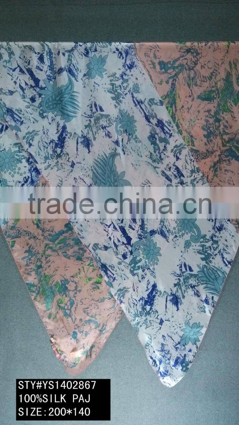 LADY SILK SCARF, TRIANGULAR SCARF, 200*140