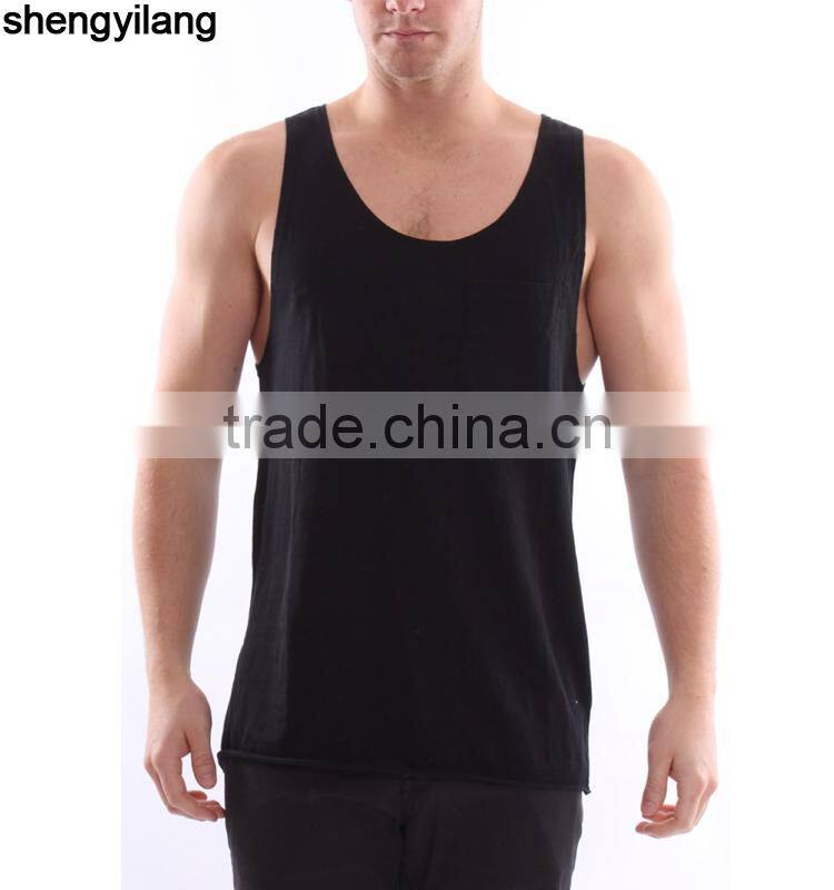 Top sale cheap white/black tank top custom high quality men gym tank top with your logo