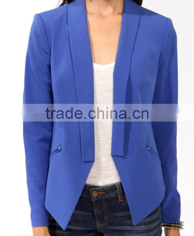 Shawl Collar Cutaway Blazer