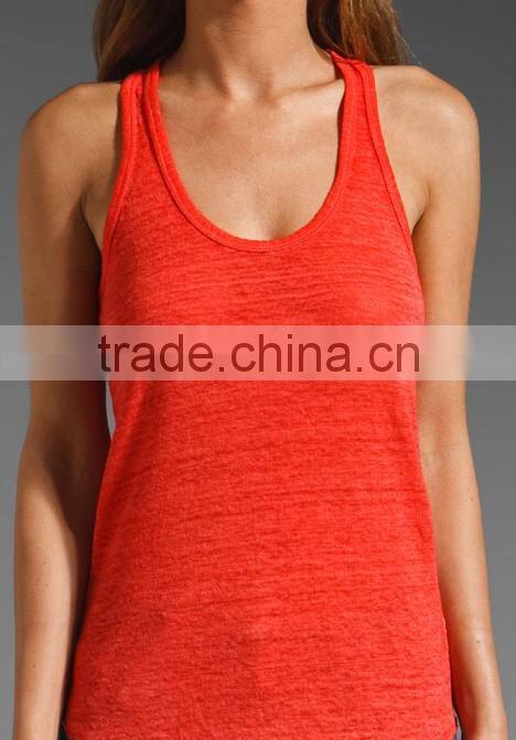 100% linen women's racerback tank tops vest