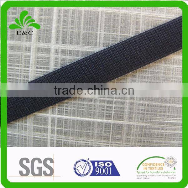 1.5cm wide elastic webbing black elastic band