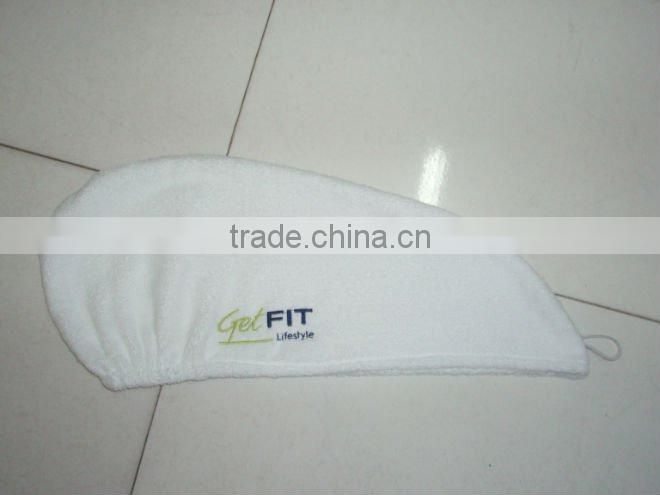 100% cotton shower cap for hotel