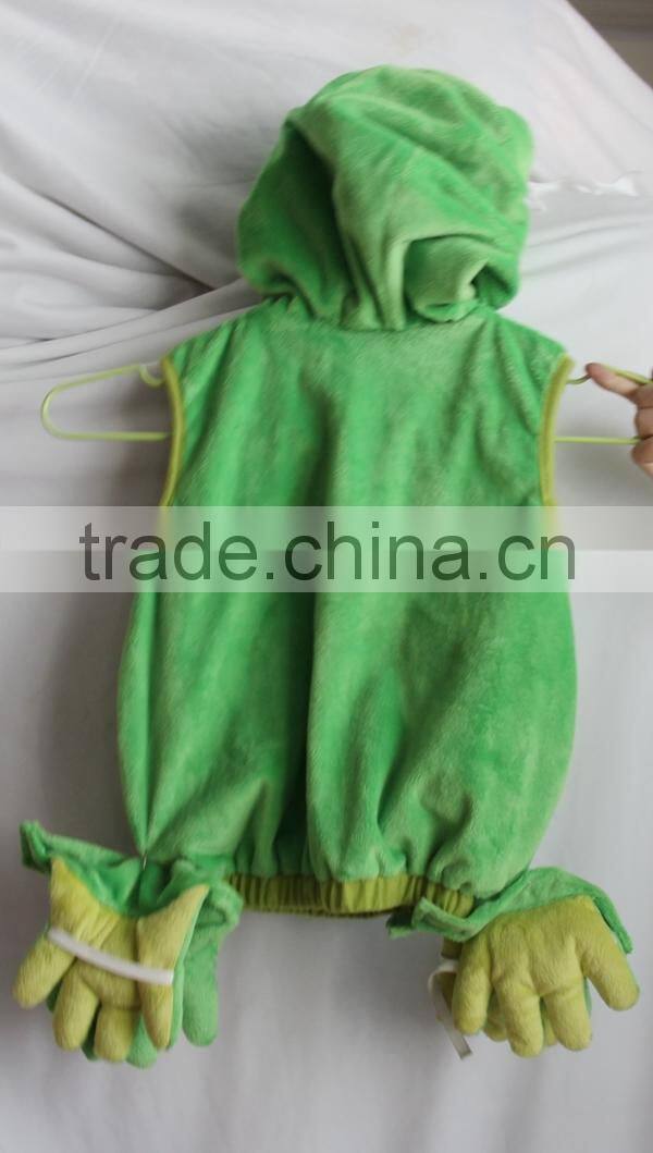 factory supply frog animal shaped plush stage performance vest for kids