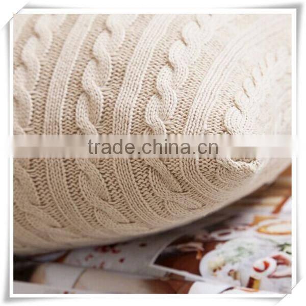 Good style cotton small office hold the twist knitting buttons cushions wool knit pillowcases