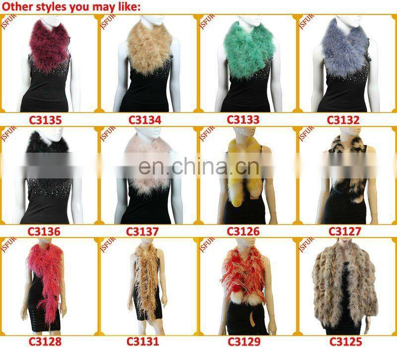 Fashion turkey feather soft boa