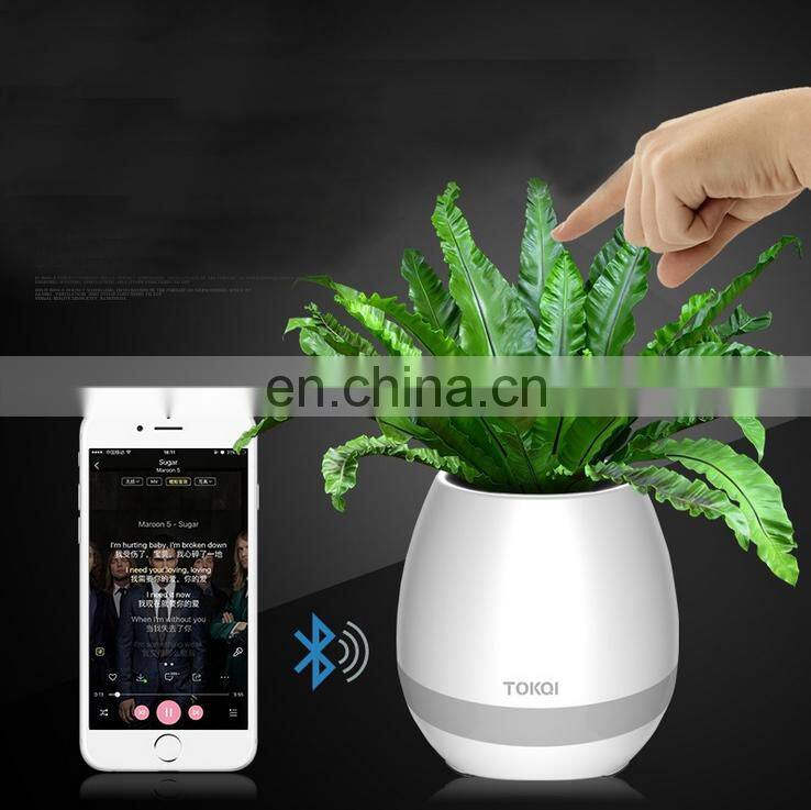Office decompression toy bluetooth music pots manufacturer custom smart music flowerpot