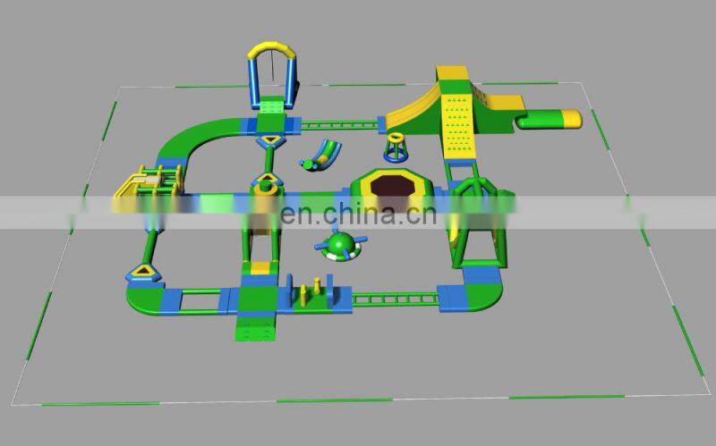hotsale inflatable floating water park, adults water games W2006