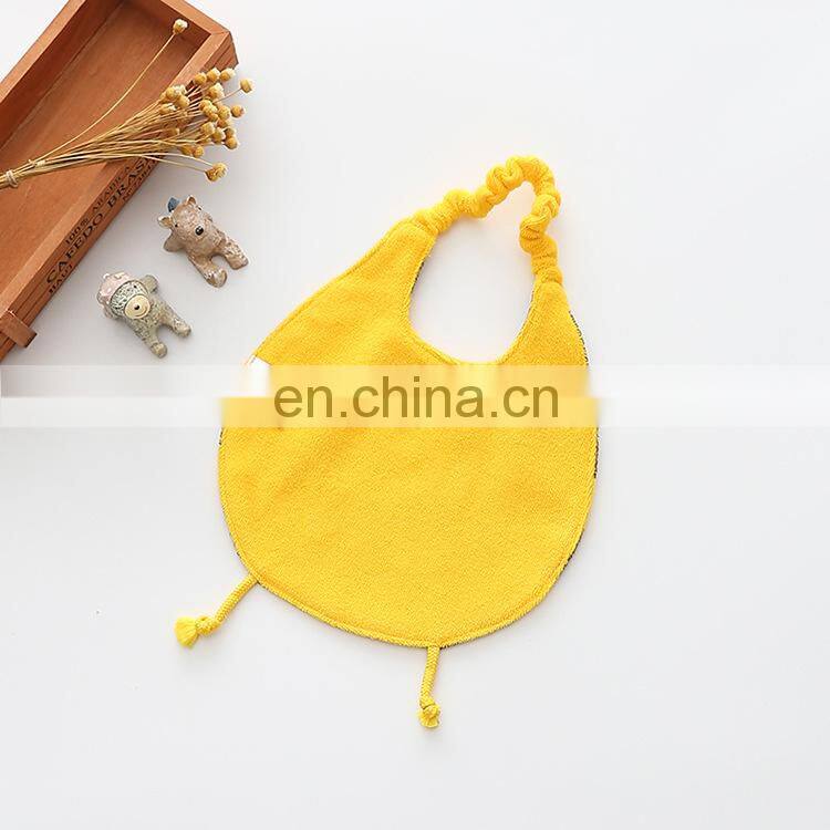 Wholesale cartoon printed bandana bib absorbent cotton baby bandana drool bibs baby dribble bibs