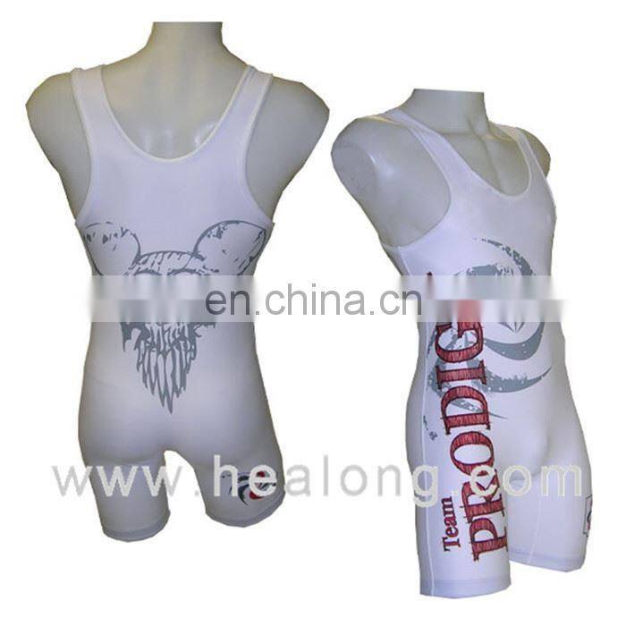 Healong Dye-Sublimation Printing 2014 Wrestling Jersey No Name