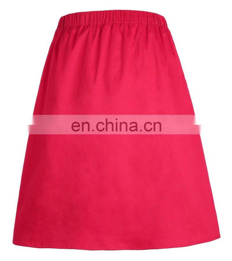 Grace Karin Women's Vintage Retro Pleated Red Cotton Summer Skirt 7 Patterns CL010401-7