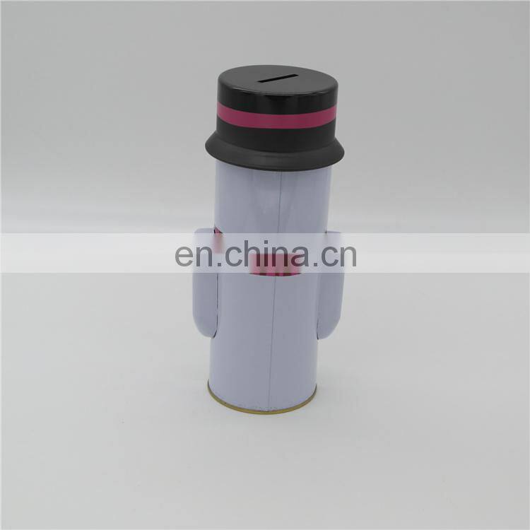 aluminum mini custom packaging round money bank tin can