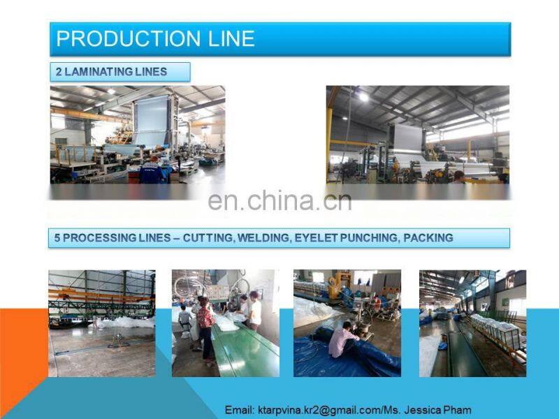 Made in Vietnam PE Tarpaulin, Korea Standard