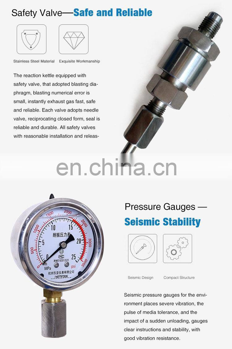 2L Autoclavable Lab High Pressure Reactor