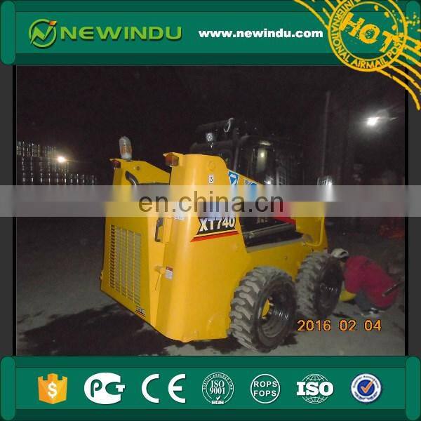 used mini hydraulic XT740 skid steer loader with high quality