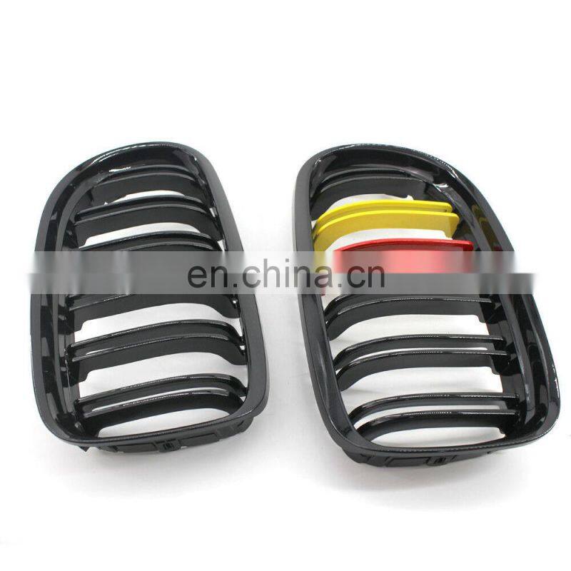 Front Bumper Grille For Bmw E90/E91 German Flag Color Grill For E90/E91 3 Series 08-11 Replacement Red Yellow Grille For Bmw E90