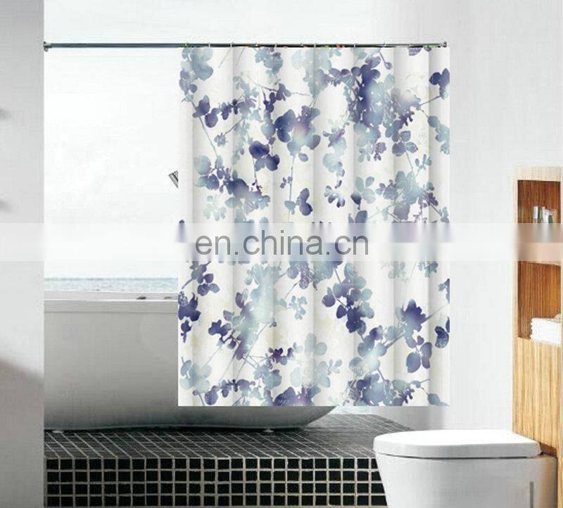 Customized African Print Digital Printing Waterproof Shower Curtain