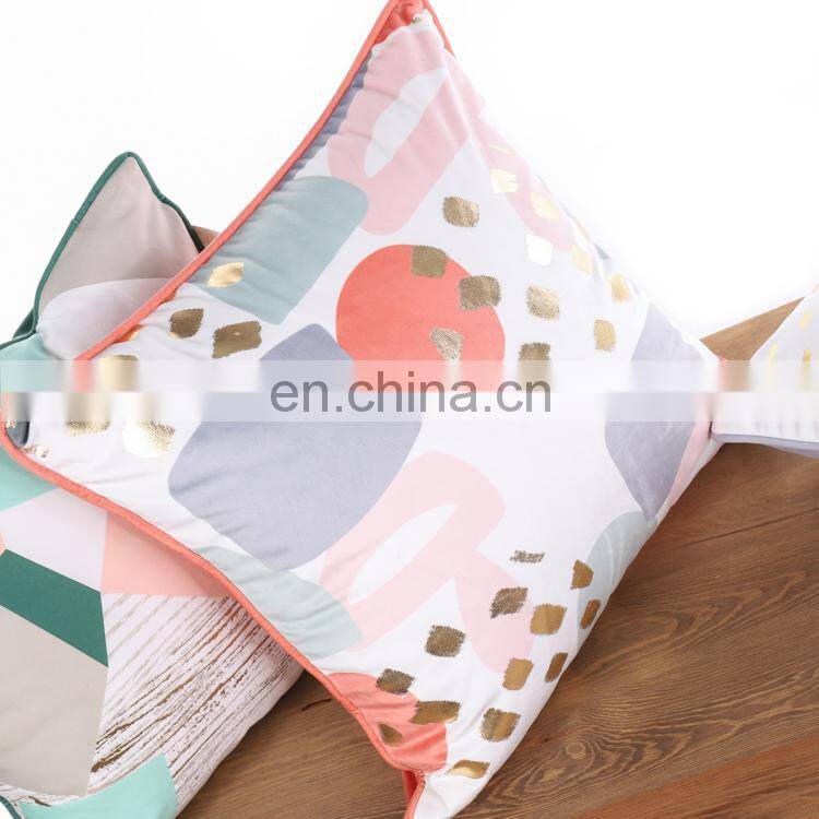 China manufacturer comfortable silver plating pillow/cushion cover for home decor