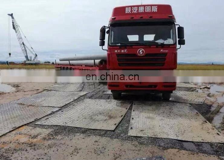 Skid resistance HDPE textured Road Mat/temporary hdpe ground protection panels