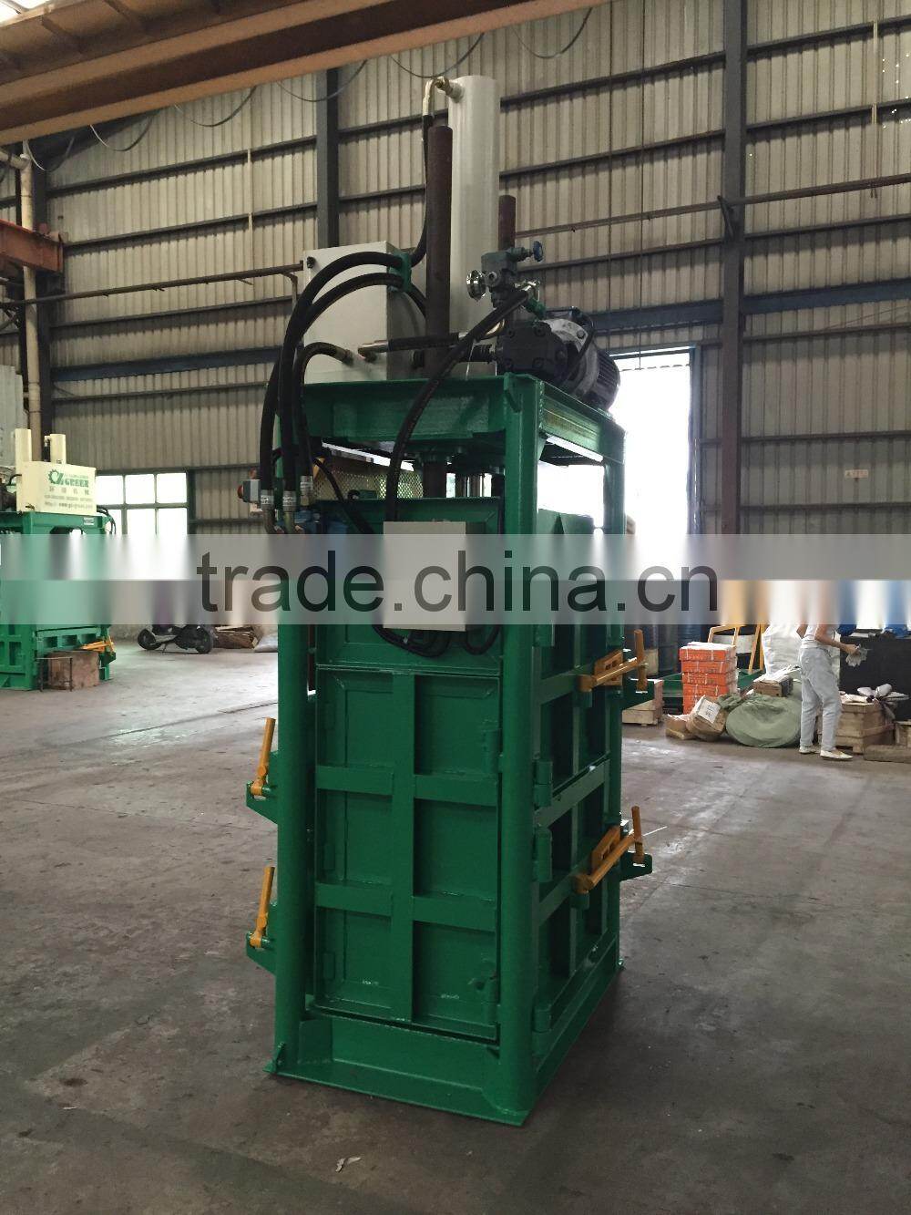 High Quality Product Hydraulic Vertical Baler for metal plastic and used cloth