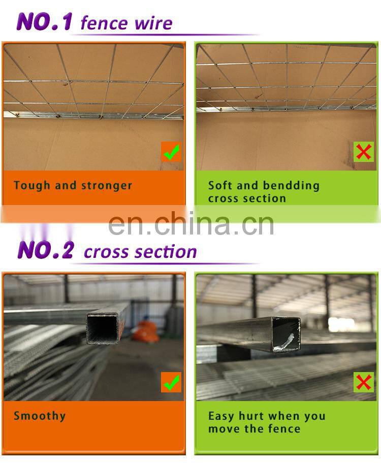 Hot sale Canada security fencing panels temporary fence set