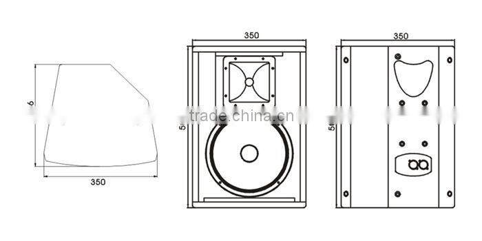 WF-8, trade assurance, 8 inch passive 2-way full range loudspeaker, professional speaker