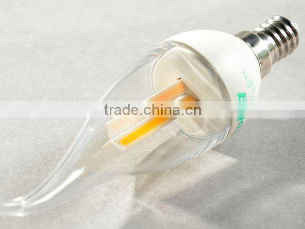Manufacturer COB LED Candle Light E14 2.2W Flame tip