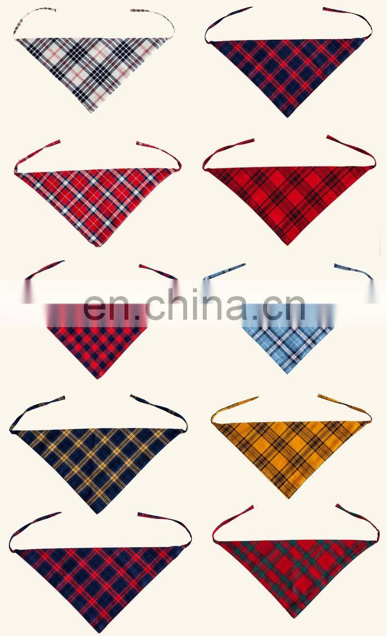 Manufacturer wholesale cute soft sublimation luxury multiple sizes double sided cotton cat bandana with black lace