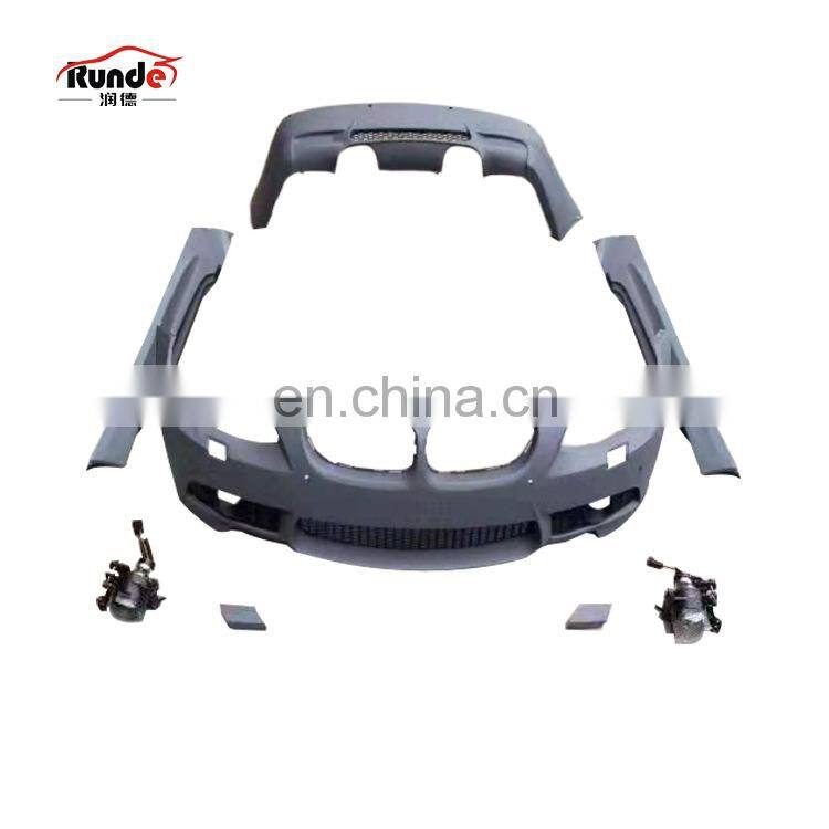 Runde 2021 Body Kit For BMW 3-Series E92 E93 Upgrade M3 Style Body Kits Front Car Bumpers Fog Lights Fenders Hoods