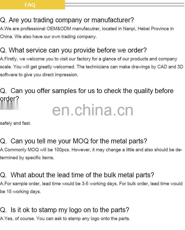 Hebei Factory Custom Sheet Metal Stamping Bending Spraying Bicycle Parts