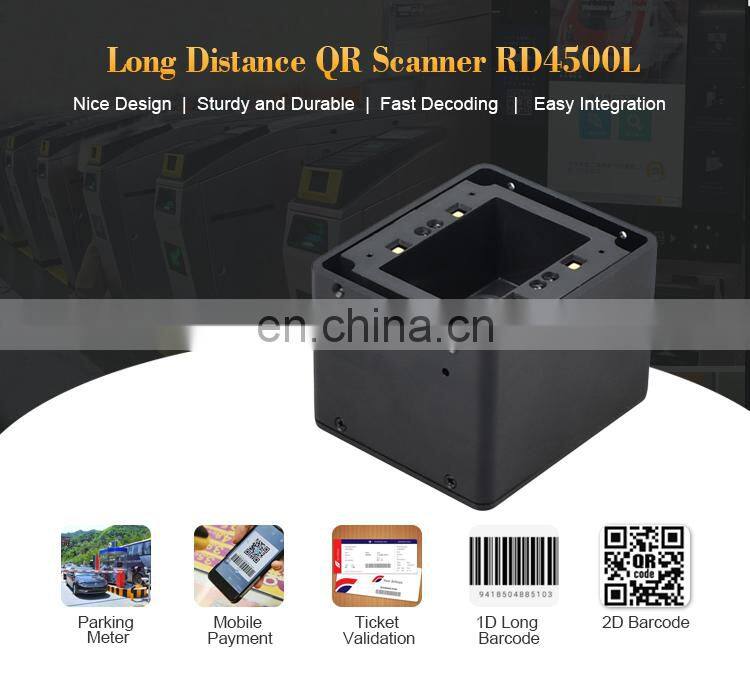 Rakinda RD4500L Long Distance Mobile QR Code Scanner Module Barcode Scanner White LED for Parking Lot Payment Access Control