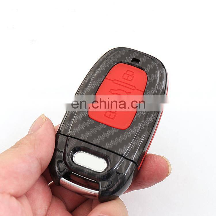 Customized ABS Plastic Silicone Protective Chain Ring Car Logo Keyholder For Audi Q5