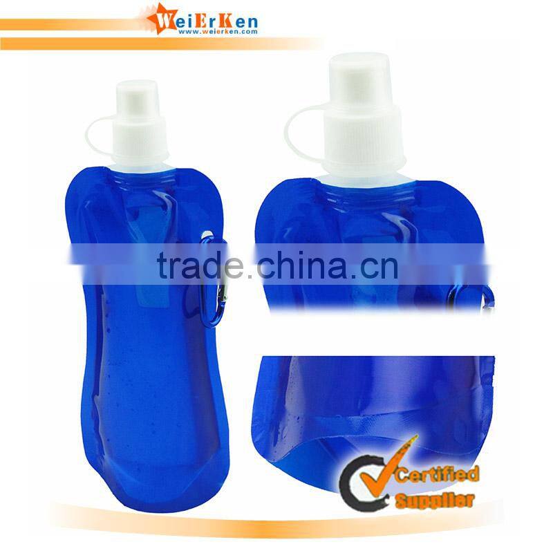 palstic bottle Folding water bottle with imprint logo
