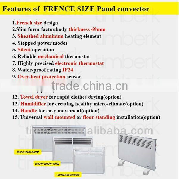 Convector electric bathroom heater