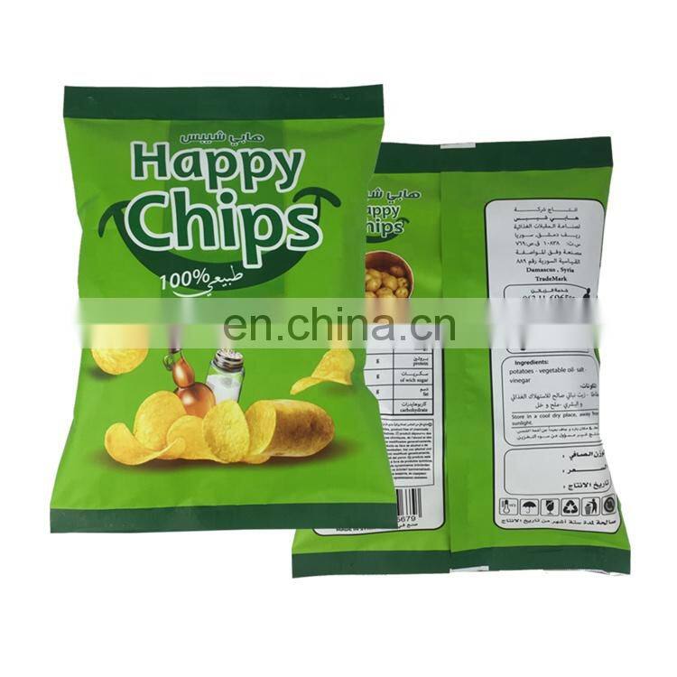 wholesale back sealer packaging aluminum foil bags for potato chips/snacks