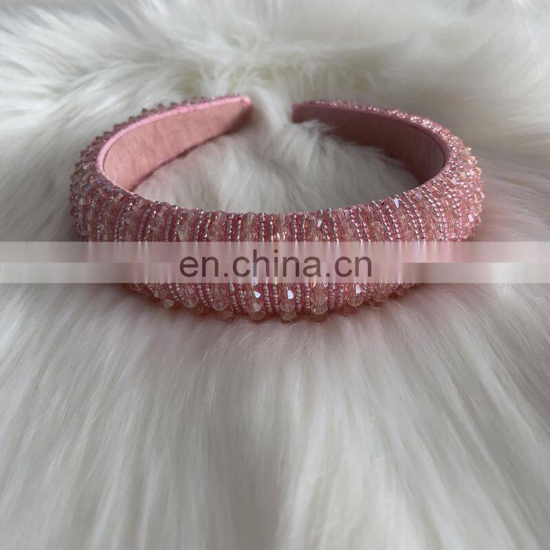Crystal Headbands Fashion Hair Hoop Bands Bezel Luxurious Rhinestones Sponge Hairbands Women Hair Accessories Headdress