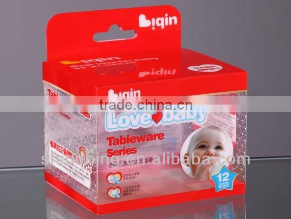 UV offset printing high end cupcake box with pvc window