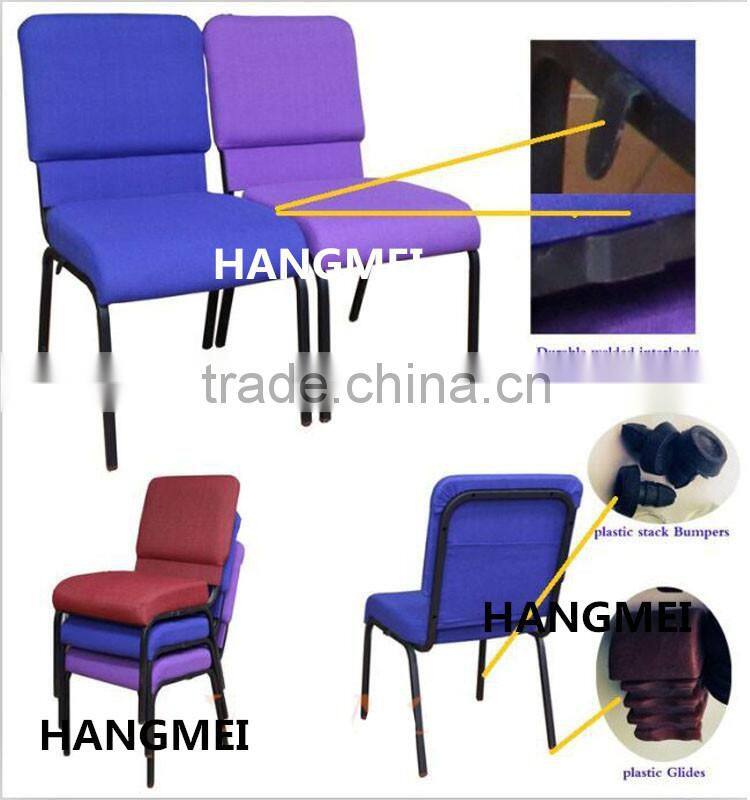 Silver Lacquer hammer Tube Church Used Chairs