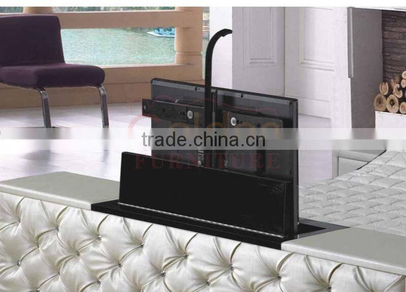TV Electric Lift Bed New Beds Adjustable Posture Slat Base King
