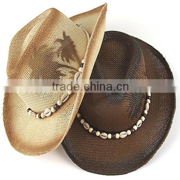 2015 Unisex Top quality mexican sombreros bulk straw cowboy hats mens Straw Beach Hat for sale