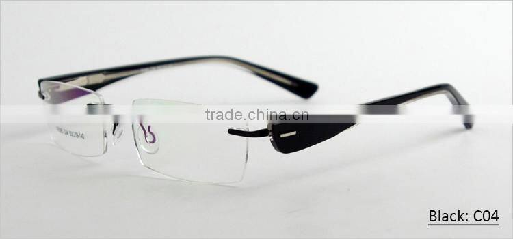 2014 women's rimless optical eyeglasses frame