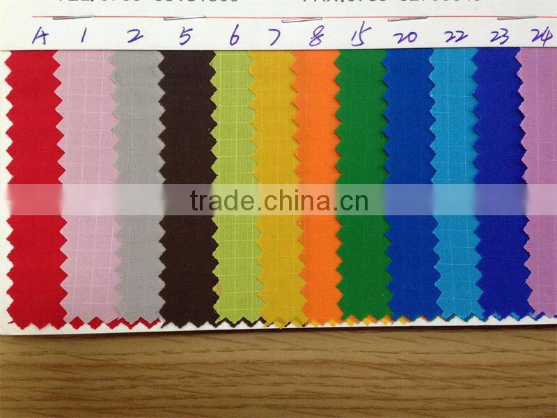 70D/210T nylon ripstop fabric with Pu backing for school bag