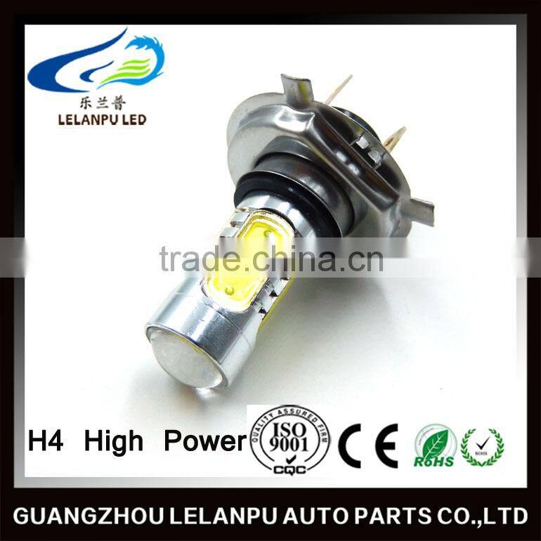 White H4 High Power LED Tail Turn Brake Head Car Light Lamp Bulb