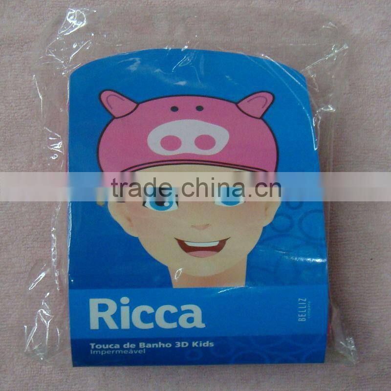 Duck Cartoon children bath shower cap