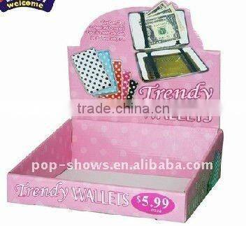 small cardboard paper dump bin for retail