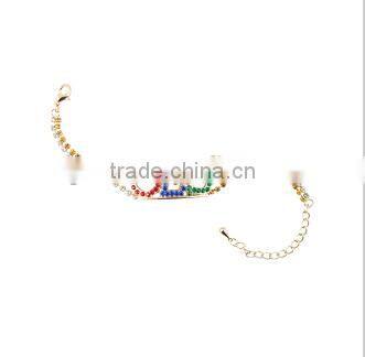 Custom Order of Eastern Star Sweet crystal charms bangle bracelet Jewelry