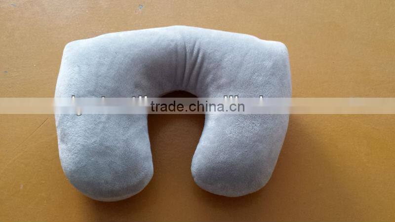 U shape design cheap soft car travel neck rest pillow