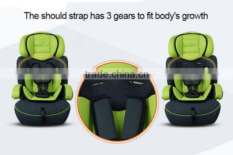 2015 new Convenient portable car baby seat with ECE R44/04 for group 1+2+3 (9-36kgs, 1-12 year baby)