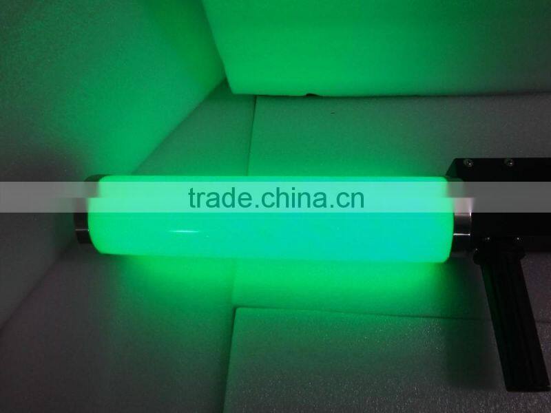 RGB color tube DJ co2 gun rechargeable with 3m high press hose led co2 gun