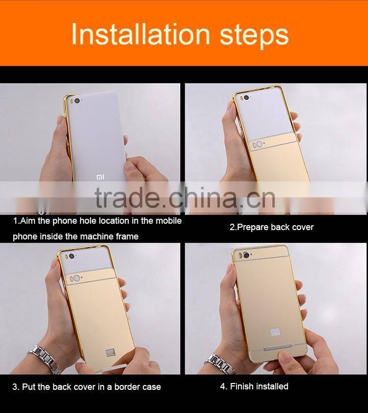 wholesale cell phone case luxury aluminum ultra-thin mirror metal case cover compact mirror case for samsung galaxy s3