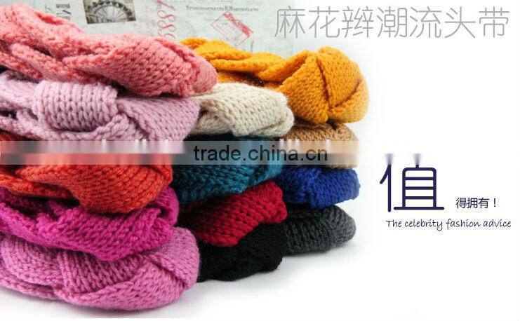 Winter Fashion Knitted Ladies Decorative Headbands